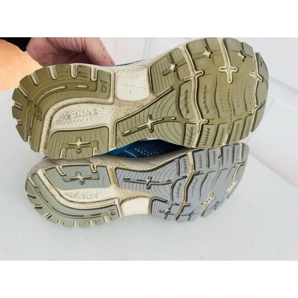 Brooks Ghost 14 Women's Size 9.5 Running Shoes‎ Sneakers Blue Purple 1203801B456